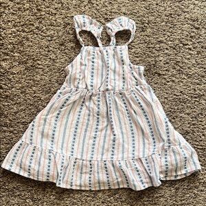 Cat & Jack Striped Kids Dress with Ruffle Hem